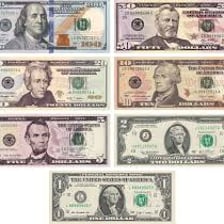 United States dollar bills representing American currency