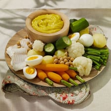 A bowl of Provençal garlic aioli sauce