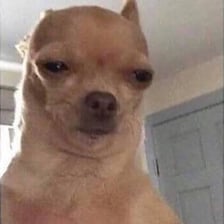 A person giving a skeptical, suspicious look.