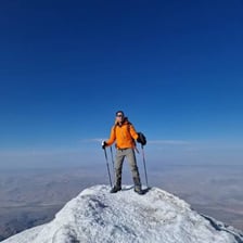 Mount Ararat rising above the landscape in Turkey