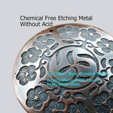 A tool engraving a lasting design into a metal surface