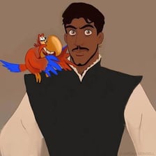 A theatrical depiction of Iago from Shakespeare's Othello