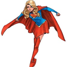 Illustration of Kara Zor-El as Supergirl