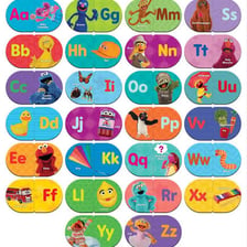 A Sesame Street alphabet-learning scene