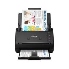 A multifunction printer scanning a sheet of paper.
