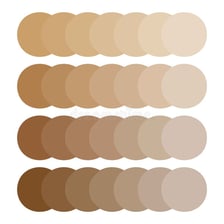 A collection of beige and other neutral color swatches.
