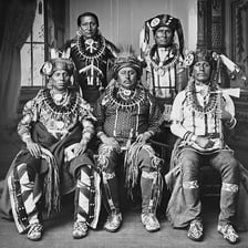 Historical image or educational depiction related to the Otoe people of the Great Plains.