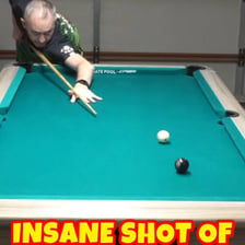 A billiard ball rebounding off a cushion toward a pocket