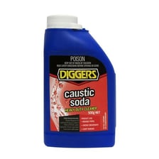 A bottle of oven cleaner associated with lye
