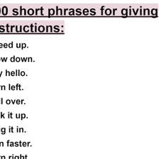 Written instructions illustrating the phrase “as per.”