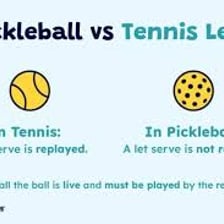 A tennis serve being replayed after a let