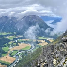 A striking surreal landscape that looks unbelievable