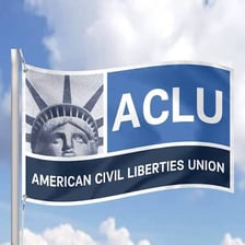 The American Civil Liberties Union logo associated with its civil-rights advocacy.