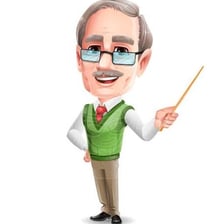 A colorful animated cartoon character.