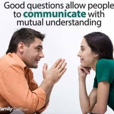 A person asking another whether they understand.
