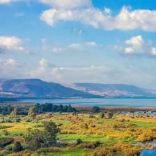 A landscape of Galilee near the Sea of Galilee