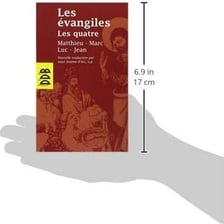 A French Bible page showing the Gospel titles Matthieu, Marc, and Luc