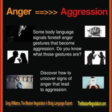 Two people displaying hostile body language