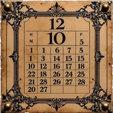 A calendar showing a date in the past.