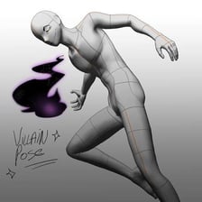 A cartoon villain posing dramatically.