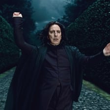Professor Severus Snape portrayed by Alan Rickman in the Harry Potter films