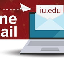 A laptop displaying a university website using an edu domain