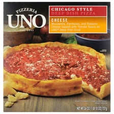 A Chicago-style deep-dish pizza associated with Pizzeria Uno.