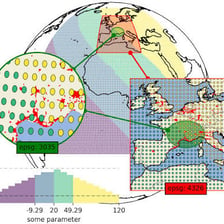A map containing a smaller inset map showing a close-up area.