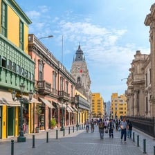 A view of Lima, Peru, showing the city’s historic architecture