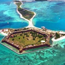 Fort Jefferson at Dry Tortugas National Park in Florida.