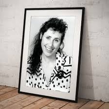 Portraits of Jimmy Kimmel, Jack Klugman, and Julie Kavner