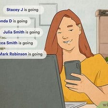 One person inviting another person to an event