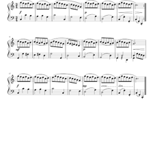 Printed sheet music labeled as a rondo.