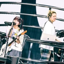 A Japanese pop group performing onstage