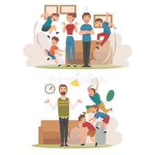 Illustration of a group of troublesome-looking characters