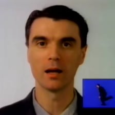 A visual from Talking Heads’ “Road to Nowhere”
