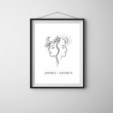 An educational illustration representing Carl Jung’s anima concept.