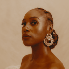A portrait of actor and producer Issa Rae.