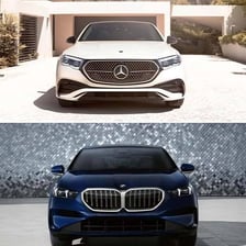 BMW and Mercedes-Benz sedans shown together
