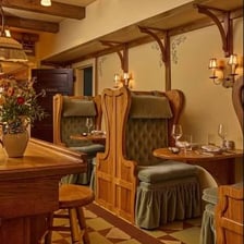 A small rustic inn in a countryside setting