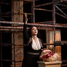 A theatrical performance of Sophocles’ tragedy Electra