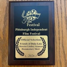 An independent film being screened at a film festival.