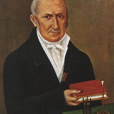 Portrait of Alessandro Volta, the Italian battery pioneer
