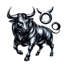 Bull symbol representing the zodiac sign Taurus