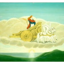 Artistic depiction of Aurora, the Roman goddess of dawn