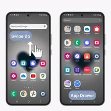 A smartphone displaying a grid of application icons