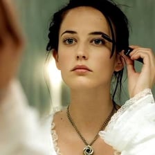 Eva Green in a recognizable portrait associated with Casino Royale