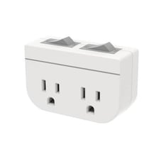 Grounded electrical outlets installed in a wall