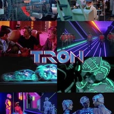 A visual from the 1982 science-fiction film TRON