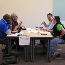 Representatives of several organizations gathered for a meeting.